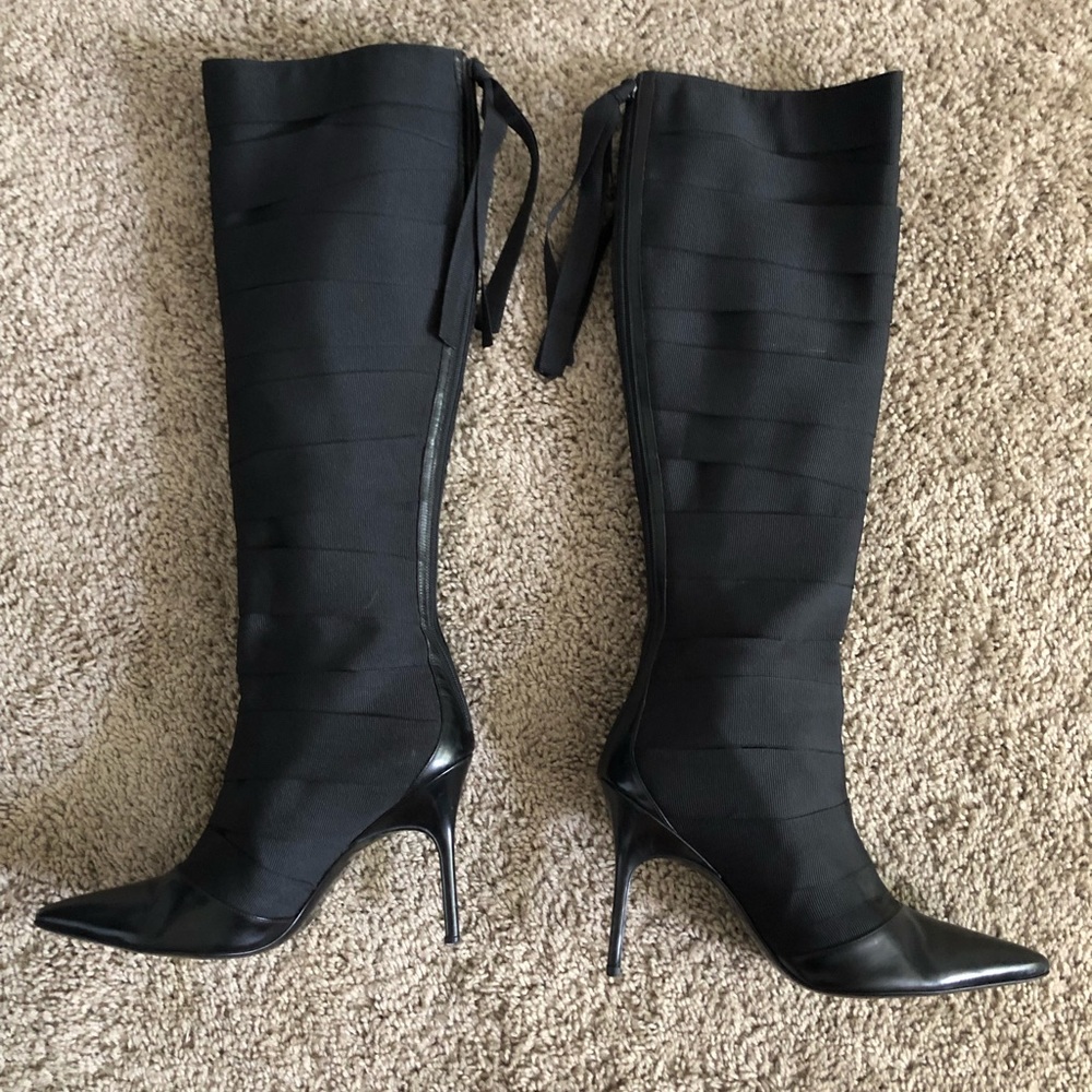 Bruno Frisoni Black Ribbon Stilettos